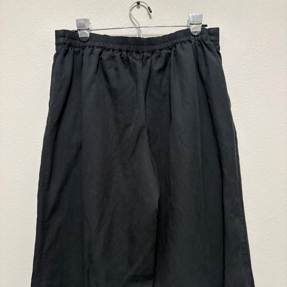 Madewell Pull-On Straight Pants in Drapey Twill - True Black, L - Picture 8 of 10